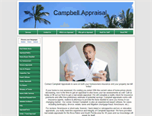 Tablet Screenshot of campbellappraisal.com